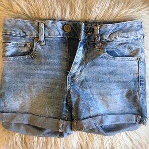 American Eagle Super Stretch Midi Jean Shorts
